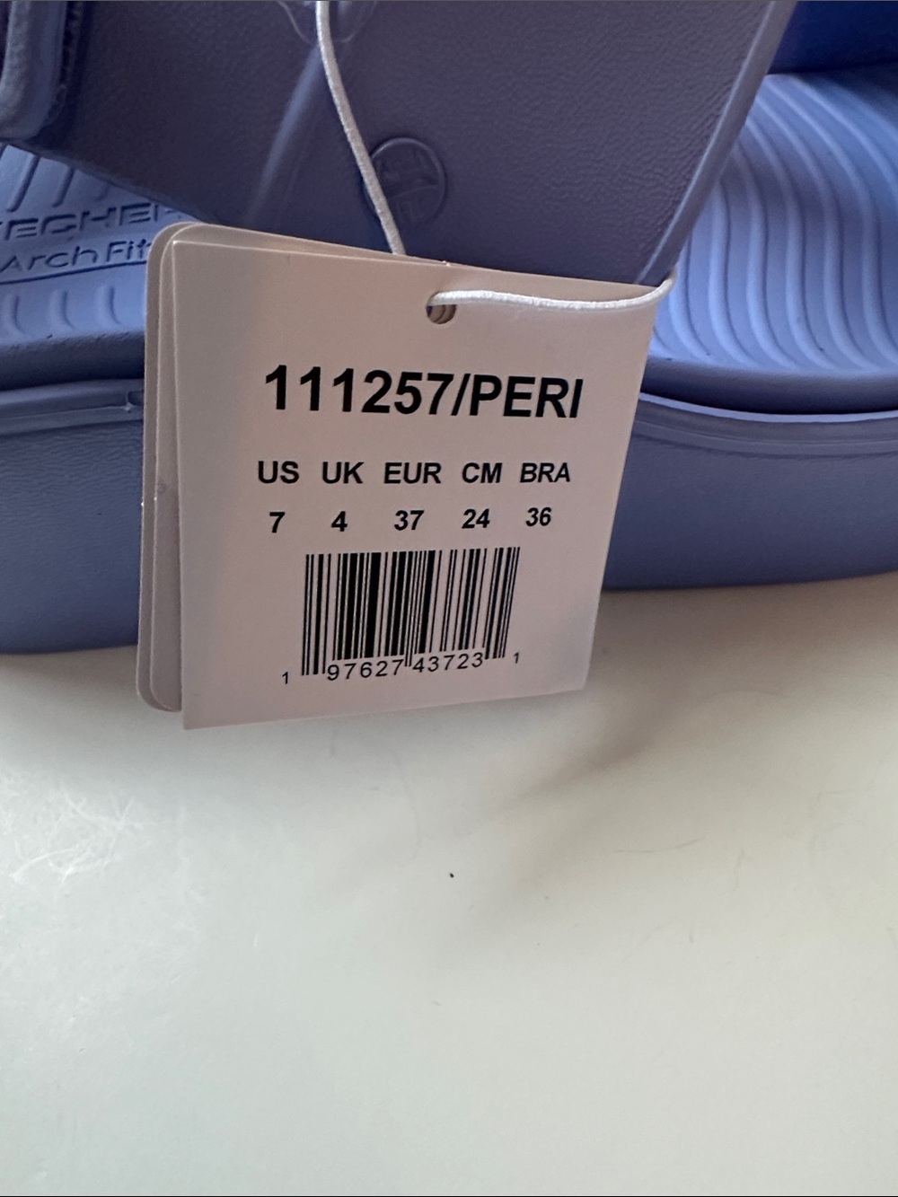 Skechers Periwinkle Foamies Platform Sandals for Women Size 7 - Picture 8 of 8